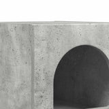 Comodino Grigio cemento 29,5 x 33,5 x 50 cm Legno truciolato