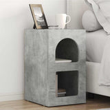Comodino Grigio cemento 29,5 x 33,5 x 50 cm Legno truciolato