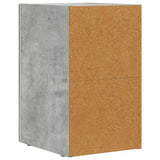 Comodino Grigio cemento 29,5 x 33,5 x 50 cm Legno truciolato