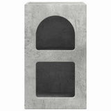 Comodino Grigio cemento 29,5 x 33,5 x 50 cm Legno truciolato