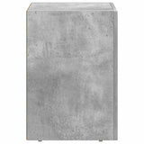 Comodino Grigio cemento 29,5 x 33,5 x 50 cm Legno truciolato