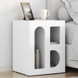 Comodino ELST Bianco 40 x 35 x 50 cm Legno truciolato