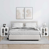 Comodino ELST 2 pz Bianco 40 x 35 x 50 cm Legno truciolato