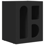 Comodino ELST Nero 40 x 35 x 50 cm Legno truciolato