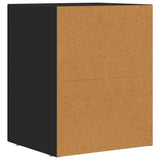 Comodino ELST Nero 40 x 35 x 50 cm Legno truciolato