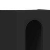 Comodino ELST 2 pz Nero 40 x 35 x 50 cm Legno truciolato