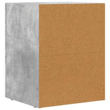Comodino ELST Grigio cemento 40 x 35 x 50 cm Legno truciolato