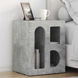 Comodino ELST 2 pz Grigio cemento 40 x 35 x 50 cm