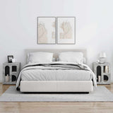 Comodino ELST 2 pz Grigio cemento 40 x 35 x 50 cm