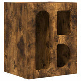 Comodino ELST Rovere fumé 40 x 35 x 50 cm Legno truciolato