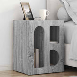 Comodino ELST Grigio Sonoma 40 x 35 x 50 cm Legno truciolato