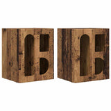 Comodino ELST 2 pz Legno vecchio 40 x 35 x 50 cm
