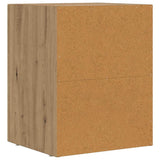 Comodino 2 pcs Rovere artigianale 40 x 35 x 50 cm