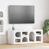 Mobile TV ELST 100 x 35 x 40 cm Bianco Lucido Legno truciolato