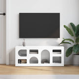 Mobile TV ELST 100 x 35 x 40 cm Bianco Lucido Legno truciolato