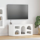 Mobile TV ELST 80 x 35 x 40 cm Bianco Legno truciolato
