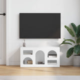 Mobile TV ELST 80 x 35 x 40 cm Bianco Legno truciolato