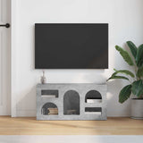 Mobile TV ELST 80 x 35 x 40 cm Grigio cemento Legno truciolato