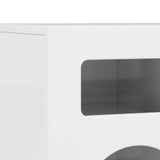 Mobile TV ELST 80 x 35 x 40 cm Bianco Lucido Legno truciolato