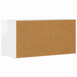 Mobile TV ELST 80 x 35 x 40 cm Bianco Lucido Legno truciolato