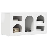 Mobile TV ELST 80 x 35 x 40 cm Bianco Lucido Legno truciolato