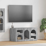 Mobile TV ELST 80 x 35 x 40 cm Grigio Sonoma Legno truciolato