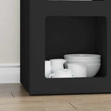 Credenza ELST Nero 59 x 35 x 80.5 cm Legno truciolato