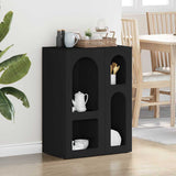Credenza ELST Nero 59 x 35 x 80.5 cm Legno truciolato