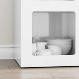 Credenza ELST Bianco Lucido 59 x 35 x 80.5 cm Legno truciolato