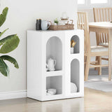 Credenza ELST Bianco Lucido 59 x 35 x 80.5 cm Legno truciolato