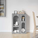 Credenza Grigio Sonoma 59 x 35 x 80.5 cm Legno truciolato
