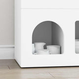 Credenza ELST Bianco 80.5 x 35 x 59 cm Legno truciolato