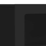 Credenza ELST Nero 80.5 x 35 x 59 cm Legno truciolato
