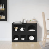 Credenza ELST Nero 80.5 x 35 x 59 cm Legno truciolato