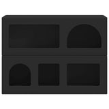 Credenza ELST Nero 80.5 x 35 x 59 cm Legno truciolato