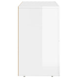 Credenza ELST Bianco Lucido 80.5 x 35 x 59 cm Legno truciolato