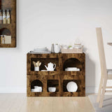 Credenza ELST Rovere fumé 80.5 x 35 x 59 cm Legno truciolato