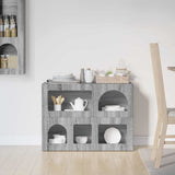 Credenza ELST Grigio Sonoma 80.5 x 35 x 59 cm Legno truciolato