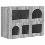 Credenza ELST Grigio Sonoma 80.5 x 35 x 59 cm Legno truciolato