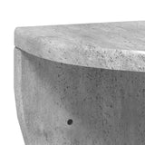 Scaffale da parete 2 pcs Grigio cemento 38 x 19 x 19 cm