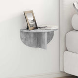 Scaffale da parete 2 pcs Grigio cemento 38 x 19 x 19 cm