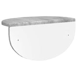 Scaffale da parete 2 pcs Grigio cemento 38 x 19 x 19 cm