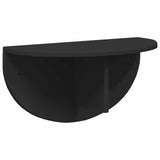 Scaffale da parete Nero 48 x 24 x 24 cm Legno truciolato
