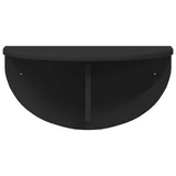 Scaffale da parete Nero 48 x 24 x 24 cm Legno truciolato