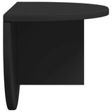 Scaffale da parete Nero 48 x 24 x 24 cm Legno truciolato