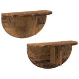 Scaffale da parete 2 pcs Legno vecchio 48 x 24 x 24 cm