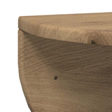 Scaffale da parete A parete 2 pcs Rovere artigianale