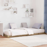 Struttura letto a terra Rovere artigianale 90 x 190 cm