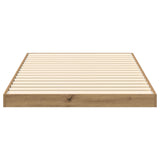 Struttura letto a terra Rovere artigianale 90 x 190 cm