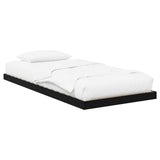 Struttura letto a terra Rovere Nero 80 x 200 cm